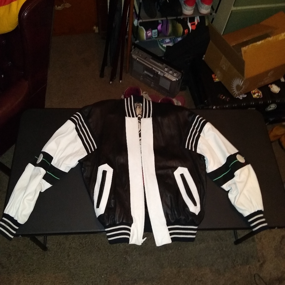 Vintage Michael Hoban golf leather jacket
